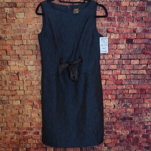 Taylor Black Textured Midi Dress